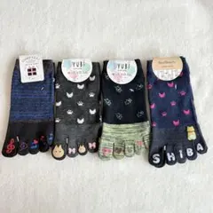 かわいい　五本指ソックス　レディースソックス　靴下　23〜25㎝　3