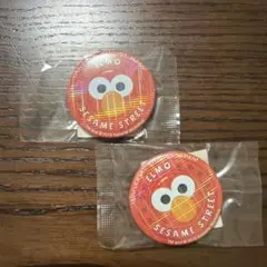 エルモ 缶バッジ 2個セット USJ