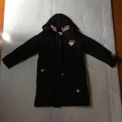 ⭐︎Mezzo Piano メゾピアノ黒色Mダウンコート⭐︎フード付⭐︎長さ調整可能⭐︎