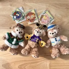 ダッフィー ぬいぐるみバッチ 3体セット