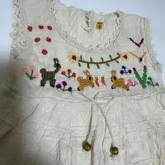 アイボリー 刺繍入りワンピース♡