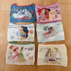 ディズニープリンセス スクエアポーチコレクション 全6種