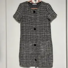 ZARAツイードミニワンピ　S