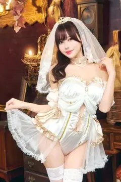 クリアストーン ジューンブライド シャンパンブライド コスプレのサムネイル