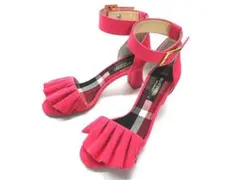 BLUE LABEL CRESTBRIDGE フリルサンダル ヒール 定2.6万