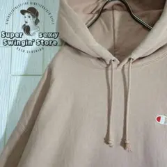 人気 チャンピオン リバースウィーブ スウェットパーカー 2XL ピンク 古着