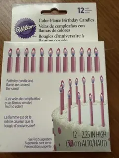 Wilton Color Flame Birthday Candles 12本のサムネイル