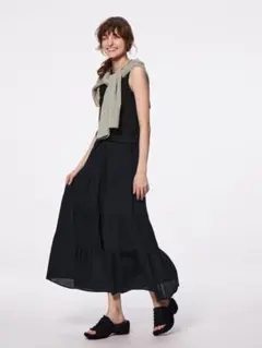 GU ティアードマキシスカート Lサイズ