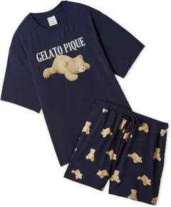 ジェラピケ 接触冷感 クマプリント ルームウェア