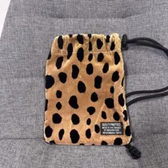 WACKO MARIA レオパード ファー サコッシュ 巾着 - メルカリ