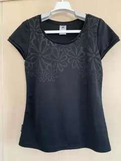 アディダス クライマライト 花柄 スポーツTシャツ ブラック L