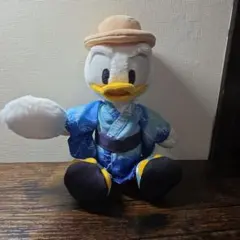 ドナルドダック ぬいぐるみバッジ 浴衣姿