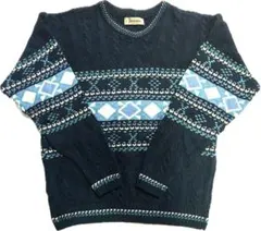 Jantzen 幾何学模様ニットセーター　80s vintage