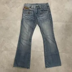 ブーツカットデニム・フレアデニム・ライトブルー y2k archive