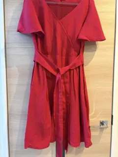 snidel カシュクール ワンピース レッド