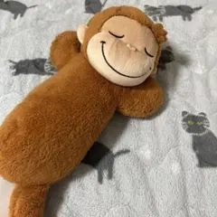 おさるのジョージ ぬいぐるみ 寝そべり