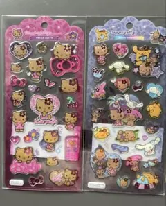 サンリオキャラクターズ　日焼けキティ　ドロップジェリーシール　2枚セット