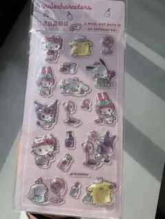 メルカリ　3Dシール　立体シール　サンリオ　海外限定　ポチャッコ　キティちゃん