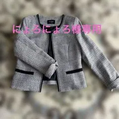 ARTICLE ノーカラージャケット Ｌグレー系　入学式卒業式