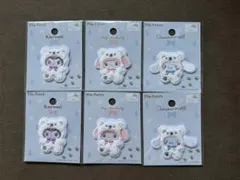 サンリオ ふわふわスノー パイルワッペン 6点セット