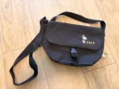 LOGOS スヌーピー ショルダーバッグ ブラックのサムネイル