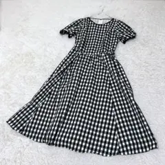 現行品 美品 TO BE CHIC ギンガムドビーワンピース XL ロング 半袖 現行品 美品 TO BE CHIC ギンガムドビーワンピース XL ロング 半袖