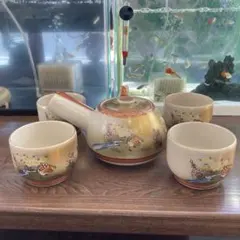 九谷永山 陶器 急須 湯呑み 茶器セット
