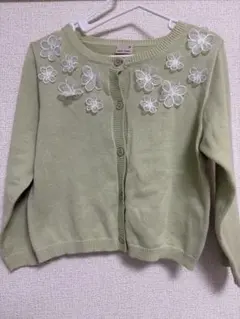 プティマイン カーディガン お花 フラワー M