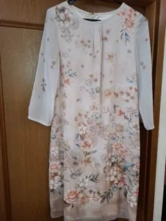 スーナウーナ花柄 長袖 ワンピース 38