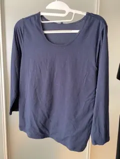 ネイビー 長袖 Tシャツ Lサイズ