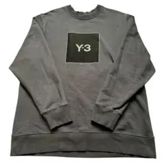 [2XL] Y-3 ワイスリー ブラック 黒 ロゴ入り クルーネックスウェットのサムネイル