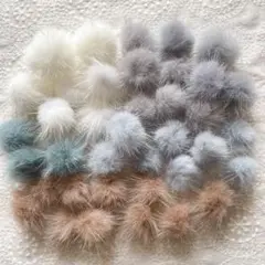 【133】ミンクファー　B品大きさいろいろ