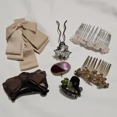 《まとめ売り》ヘアアクセサリー 7点