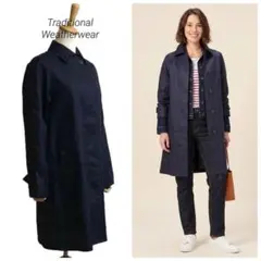 【Traditional Weatherwear】 リネン ステンカラーコート