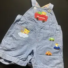 ミキハウス デニムオーバーオール　80cm ズボン　ロンパース