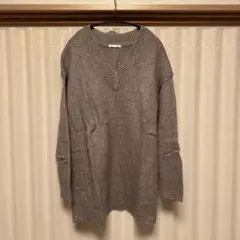 GU Vネックセーター XL グレー系