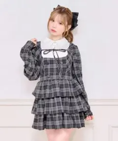 apres jour ドッキングティアードワンピース