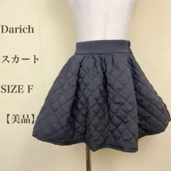 ダーリッチ　キルティング　フレア　スカート　レディース　ブラックのサムネイル
