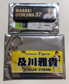 阪神タイガース 及川雅貴 優勝グッズ2点 乾杯キャンペーン アクリルキーホルダー 阪神タイガース 及川雅貴 優勝グッズ2点 乾杯キャンペーン アクリル