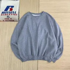 m*7様 90s ラッセルアスレチック 無地 ブランク スウェット グレー XL