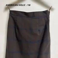 再値下げ AMERICAN HOLIC ロングスカート チェック柄