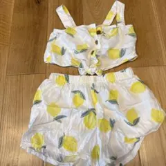 H&M レモン柄 セットアップ ノースリーブ ショートパンツのサムネイル