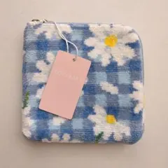 新品未使用　FEILER　フェイラーポーチ　ラブラリーマーガレット　Ｌ字ポーチ②