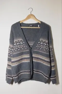 80s~90sBresciアルパカ混ニットカーディガンmade in Italy