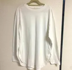 ラウンドヘムロングスリーブTシャツ 長袖 GU