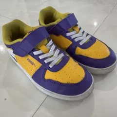 Puma キッズスニーカー 20cm 紫/黄色