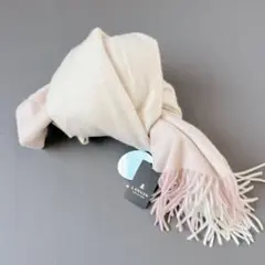 タグ付き✨ カシミヤ100% LANVIN COLLECTION マフラー　白