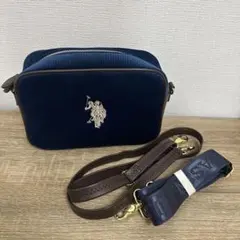 Poloネイビー コーデュロイ ショルダーバッグ 未使用