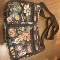 花柄ショルダーバッグ　レスポートサック