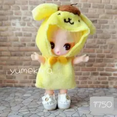 ぷちリカちゃん プチブライス No.1750 ドール靴 花 白 ドールシューズ